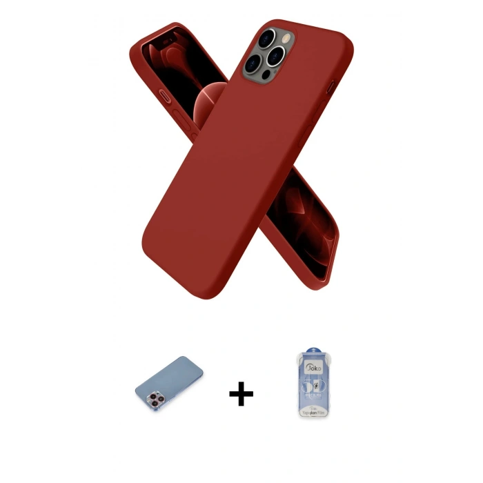MARSİLYAN™- iPhone 12 Pro Max Kılıf Kozmos Yansıma Özel Seri - Siyah Joko Magic 5D Cam + Shine Kamera Lens Koruma Cam - PE