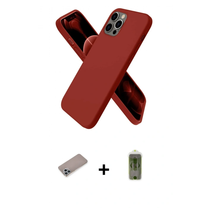 MARSİLYAN™- iPhone 12 Pro Max Kılıf Kozmos Yansıma Özel Seri - Siyah Joko Magic 5D Hayalet Cam + Shine Kamera Lens Koruma Cam - SABE