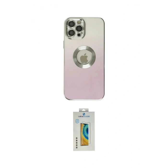 MARSİLYAN™- iPhone 12 Pro Max Kılıf Kutup Yansıma Özel Seri - Siyah Polymer Nano Ekran Koruyucu