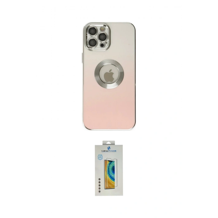 MARSİLYAN™- iPhone 12 Pro Max Kılıf Kutup Yansıma Özel Seri - Siyah Polymer Nano Ekran Koruyucu