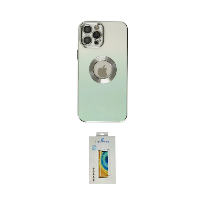 MARSİLYAN™- iPhone 12 Pro Max Kılıf Kutup Yansıma Özel Seri - Siyah Polymer Nano Ekran Koruyucu