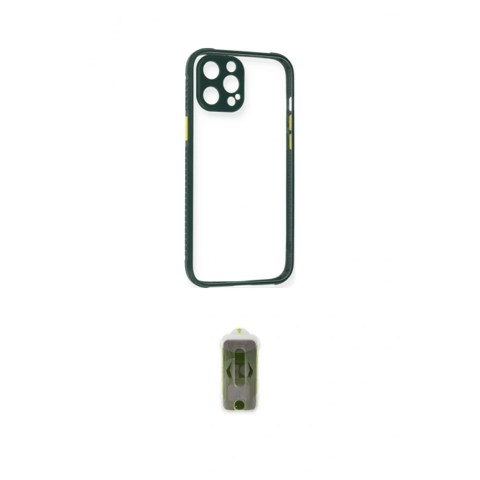 MARSİLYAN™- iPhone 12 Pro Max Kılıf Nova Asil Özel Seri - Siyah Joko Magic 5D Hayalet Cam