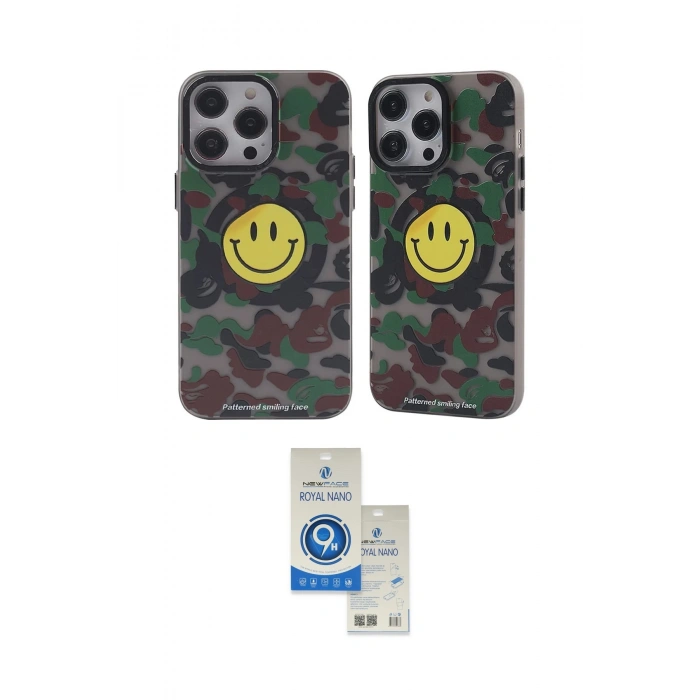 MARSİLYAN™- iPhone 12 Pro Max Kılıf Nova Doku Koleksiyonu - Şeffaf Royal Nano Ekran Koruyucu