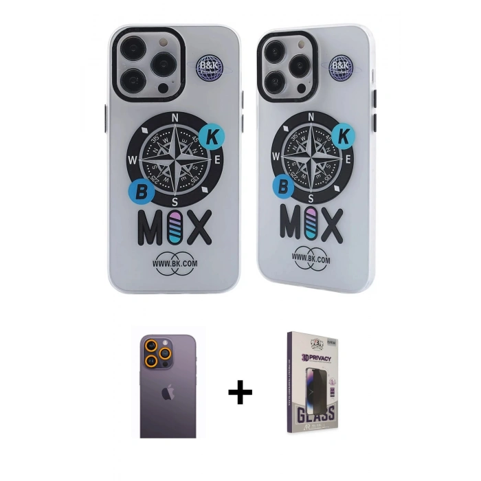 MARSİLYAN™- iPhone 12 Pro Max Kılıf Nova Doku Koleksiyonu - Siyah Bilvis Hayalet Cam Ekran Koruyucu + Sarı Neon Fosforlu Kamera Lens