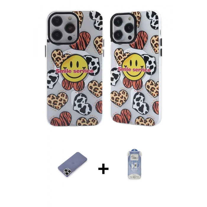 MARSİLYAN™- iPhone 12 Pro Max Kılıf Nova Doku Koleksiyonu - Siyah Joko Magic 5D Cam + Metal Kamera Lens Koruma Cam - GD