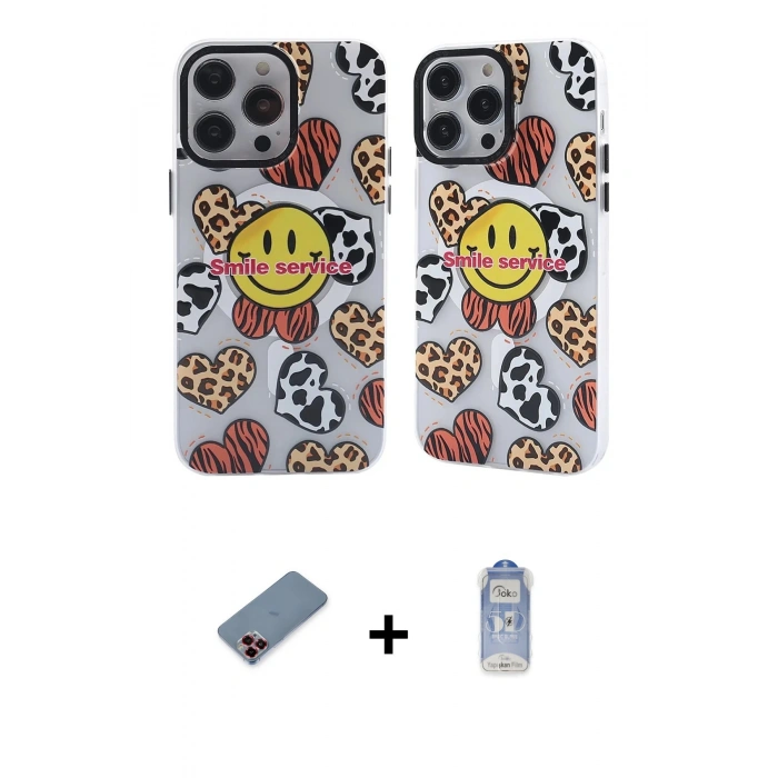MARSİLYAN™- iPhone 12 Pro Max Kılıf Nova Doku Koleksiyonu - Siyah Joko Magic 5D Cam + Metal Kamera Lens Koruma Cam - KI
