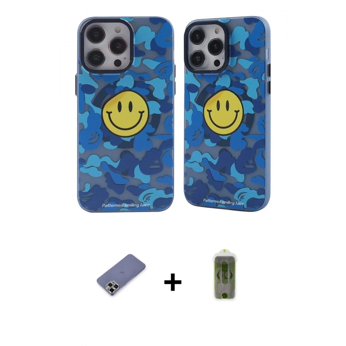 MARSİLYAN™- iPhone 12 Pro Max Kılıf Nova Doku Koleksiyonu - Siyah Joko Magic 5D Hayalet Cam + Metal Kamera Lens Koruma Cam - GD
