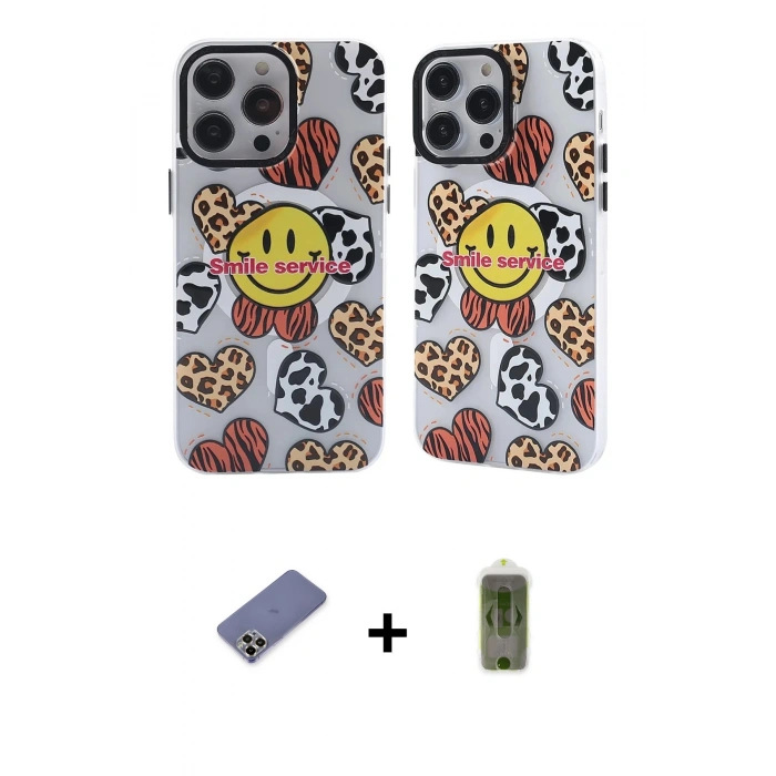 MARSİLYAN™- iPhone 12 Pro Max Kılıf Nova Doku Koleksiyonu - Siyah Joko Magic 5D Hayalet Cam + Metal Kamera Lens Koruma Cam - GD