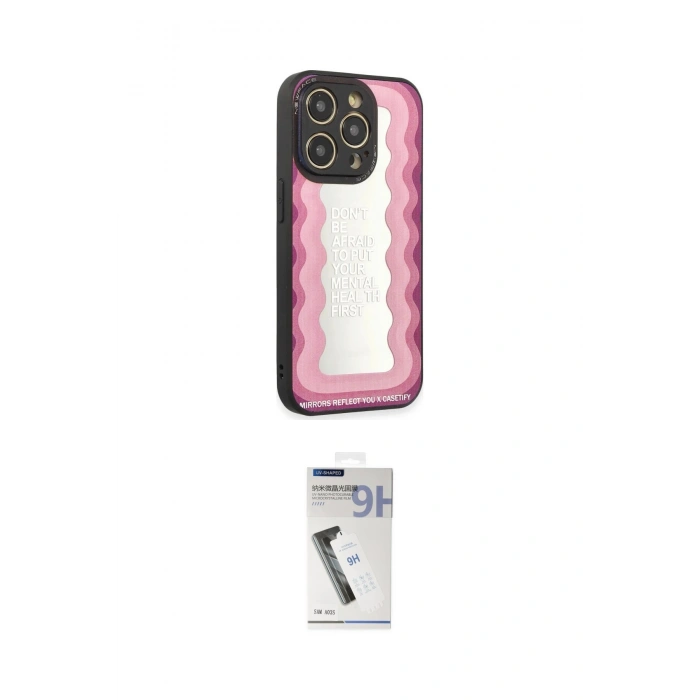 MARSİLYAN™- iPhone 12 Pro Max Kılıf Odak Klasik Serisi - Şeffaf Uv Polymer Nano Ekran Koruyucu