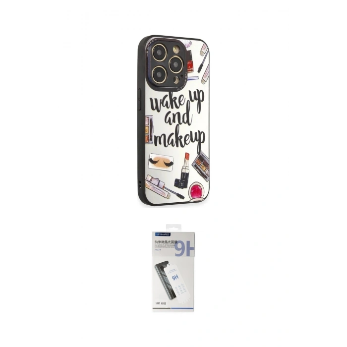 MARSİLYAN™- iPhone 12 Pro Max Kılıf Odak Klasik Serisi - Şeffaf Uv Polymer Nano Ekran Koruyucu