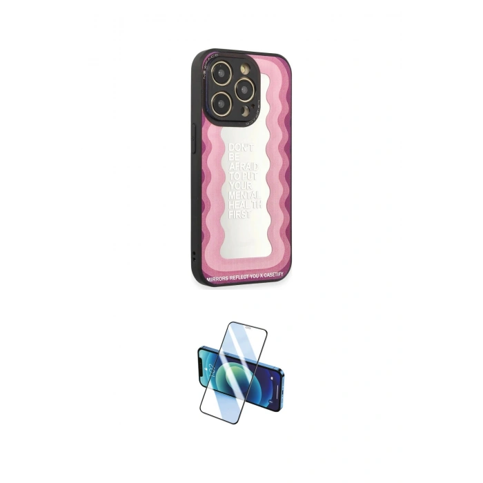 MARSİLYAN™- iPhone 12 Pro Max Kılıf Odak Klasik Serisi - Siyah 3D Antistatik Cam Ekran Koruyucu