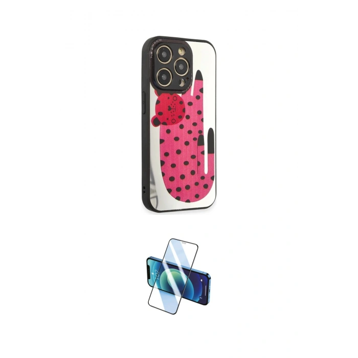 MARSİLYAN™- iPhone 12 Pro Max Kılıf Odak Klasik Serisi - Siyah 3D Antistatik Cam Ekran Koruyucu