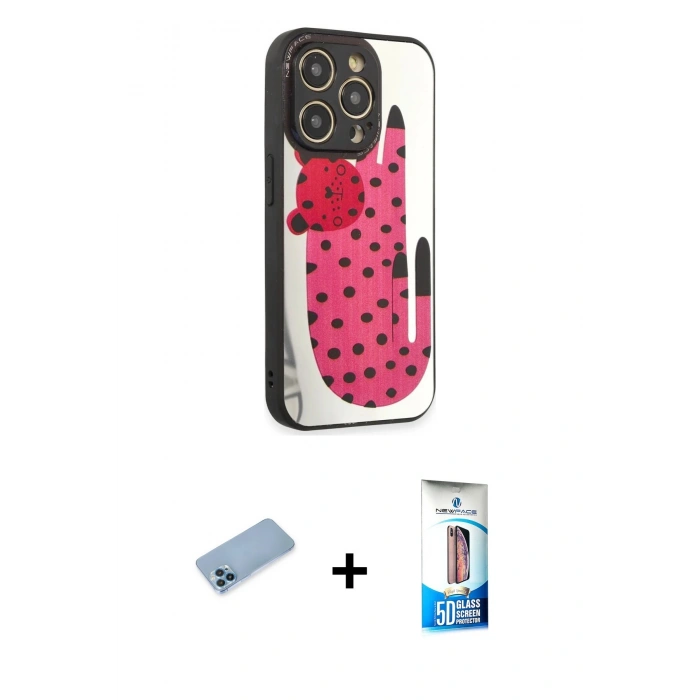MARSİLYAN™- iPhone 12 Pro Max Kılıf Odak Klasik Serisi - Siyah 5D Eko Cam Ekran Koruyucu + Shine Kamera Lens Koruma Cam - MI