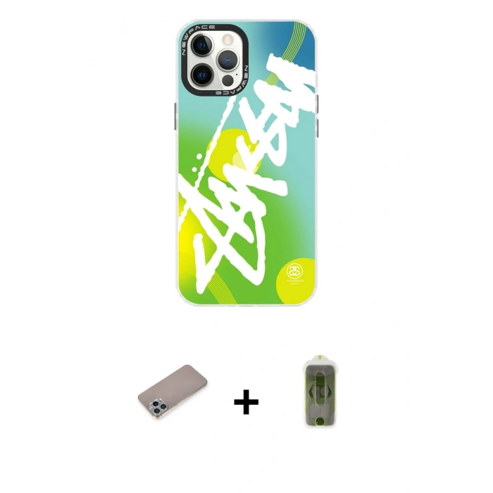 MARSİLYAN™- iPhone 12 Pro Max Kılıf Siluet Çizgi Koleksiyonu - Siyah Joko Magic 5D Hayalet Cam + Sierra Blue Shine Kamera Lens Koruma Cam