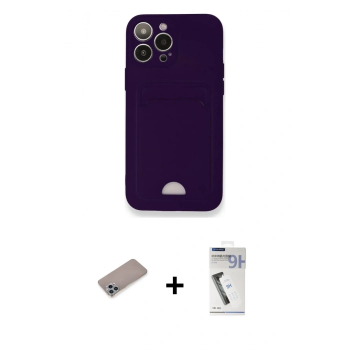 MARSİLYAN™- iPhone 12 Pro Max Kılıf Vadi Çizgi Prime - Şeffaf Uv Polymer Nano Ekran Koruyucu + Shine Kamera Lens Koruma Cam - SABE