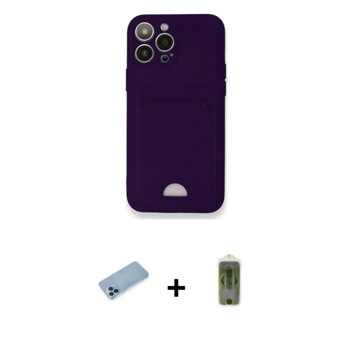 MARSİLYAN™- iPhone 12 Pro Max Kılıf Vadi Çizgi Prime - Siyah Joko Magic 5D Hayalet Cam + Shine Kamera Lens Koruma Cam - MI