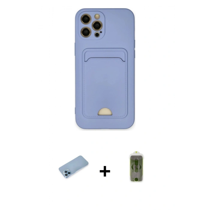 MARSİLYAN™- iPhone 12 Pro Max Kılıf Vadi Çizgi Prime - Siyah Joko Magic 5D Hayalet Cam + Shine Kamera Lens Koruma Cam - MI