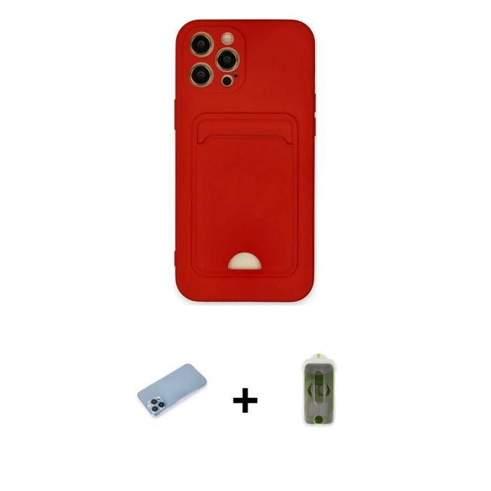 MARSİLYAN™- iPhone 12 Pro Max Kılıf Vadi Çizgi Prime - Siyah Joko Magic 5D Hayalet Cam + Shine Kamera Lens Koruma Cam - MI