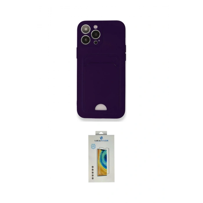 MARSİLYAN™- iPhone 12 Pro Max Kılıf Vadi Çizgi Prime - Siyah Polymer Nano Ekran Koruyucu