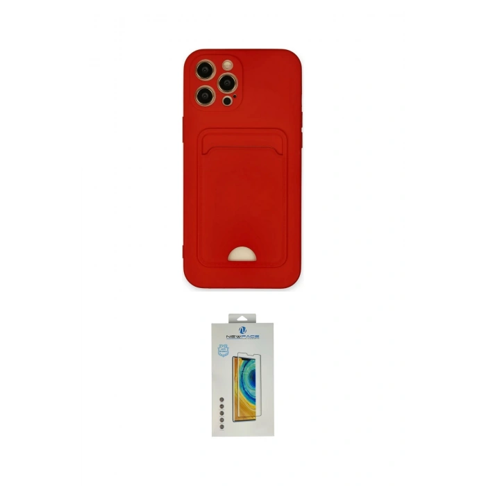 MARSİLYAN™- iPhone 12 Pro Max Kılıf Vadi Çizgi Prime - Siyah Polymer Nano Ekran Koruyucu