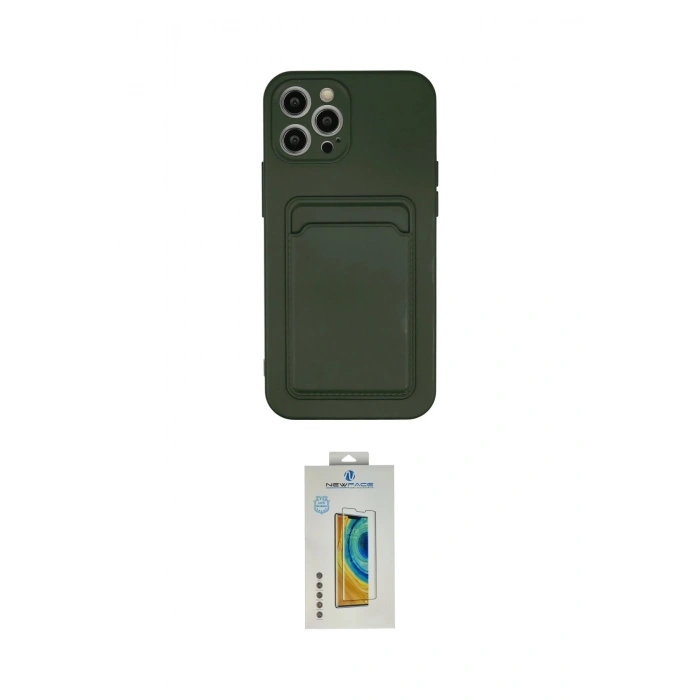 MARSİLYAN™- iPhone 12 Pro Max Kılıf Vadi Çizgi Prime - Siyah Polymer Nano Ekran Koruyucu
