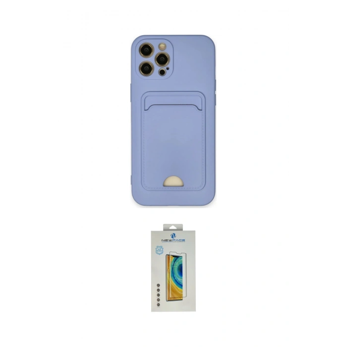 MARSİLYAN™- iPhone 12 Pro Max Kılıf Vadi Çizgi Prime - Siyah Polymer Nano Ekran Koruyucu