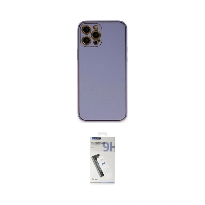 MARSİLYAN™- iPhone 12 Pro Max Kılıf Yadigar Klasik - Şeffaf Uv Polymer Nano Ekran Koruyucu