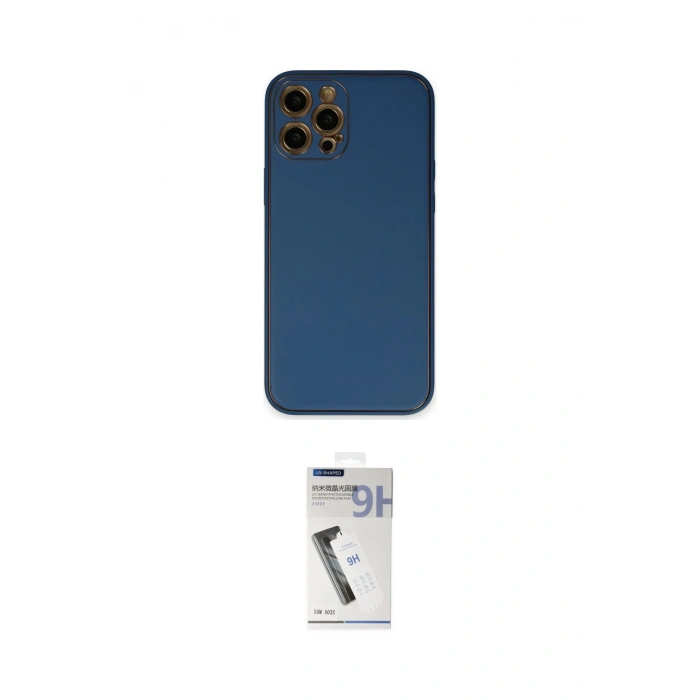 MARSİLYAN™- iPhone 12 Pro Max Kılıf Yadigar Klasik - Şeffaf Uv Polymer Nano Ekran Koruyucu