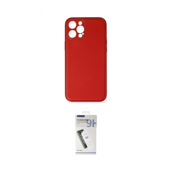 MARSİLYAN™- iPhone 12 Pro Max Kılıf Yadigar Klasik - Şeffaf Uv Polymer Nano Ekran Koruyucu