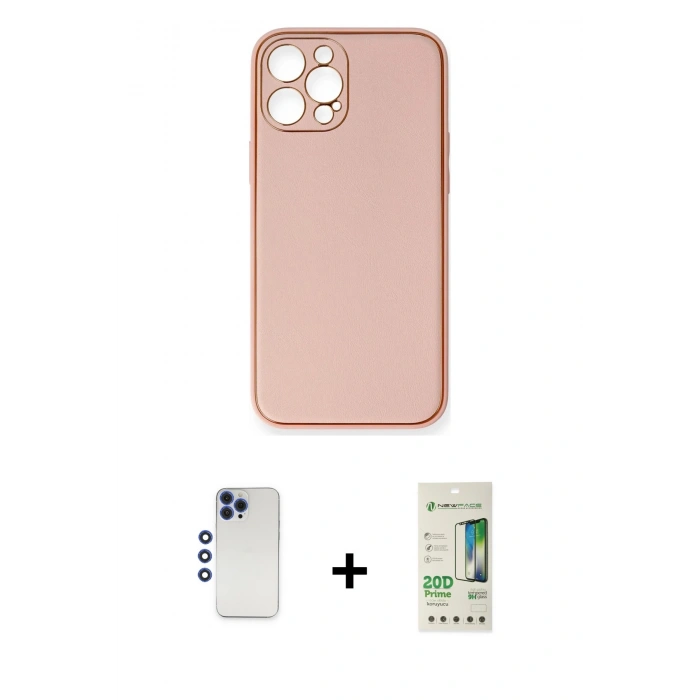 MARSİLYAN™- iPhone 12 Pro Max Kılıf Yadigar Klasik - Siyah 20D Premium Cam Ekran Koruyucu + Shine Kamera Lens - LT