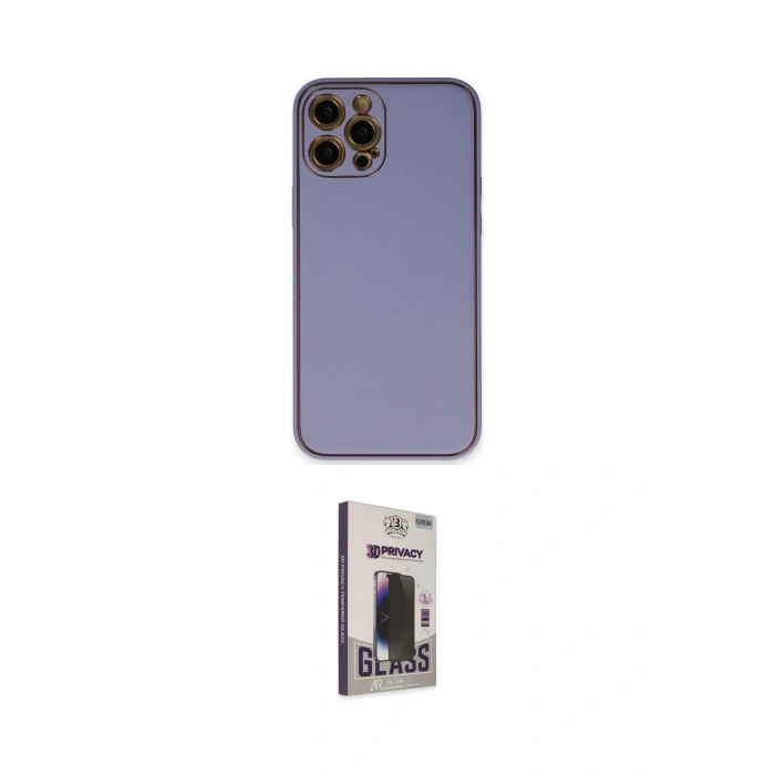 MARSİLYAN™- iPhone 12 Pro Max Kılıf Yadigar Klasik - Siyah Bilvis Hayalet Cam Ekran Koruyucu