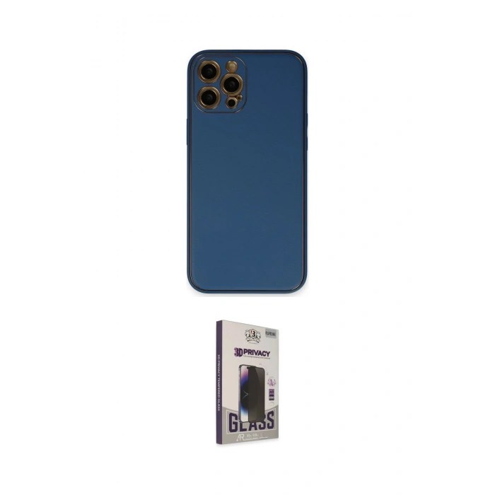MARSİLYAN™- iPhone 12 Pro Max Kılıf Yadigar Klasik - Siyah Bilvis Hayalet Cam Ekran Koruyucu