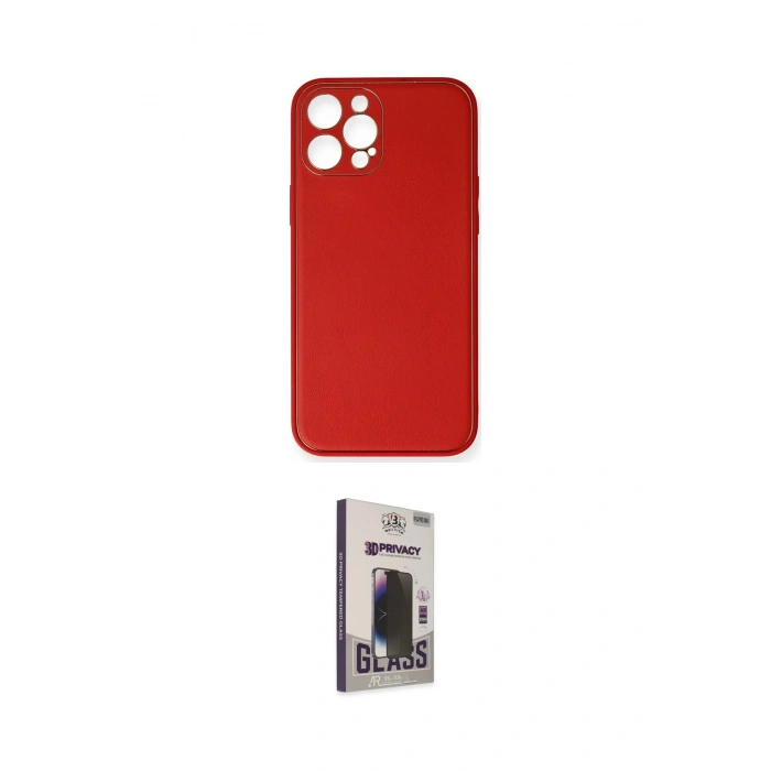 MARSİLYAN™- iPhone 12 Pro Max Kılıf Yadigar Klasik - Siyah Bilvis Hayalet Cam Ekran Koruyucu
