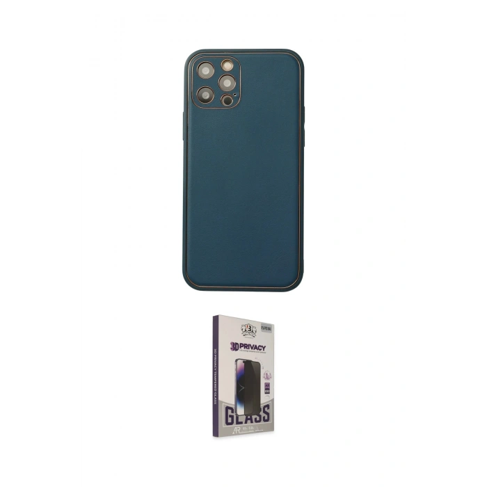 MARSİLYAN™- iPhone 12 Pro Max Kılıf Yadigar Klasik - Siyah Bilvis Hayalet Cam Ekran Koruyucu