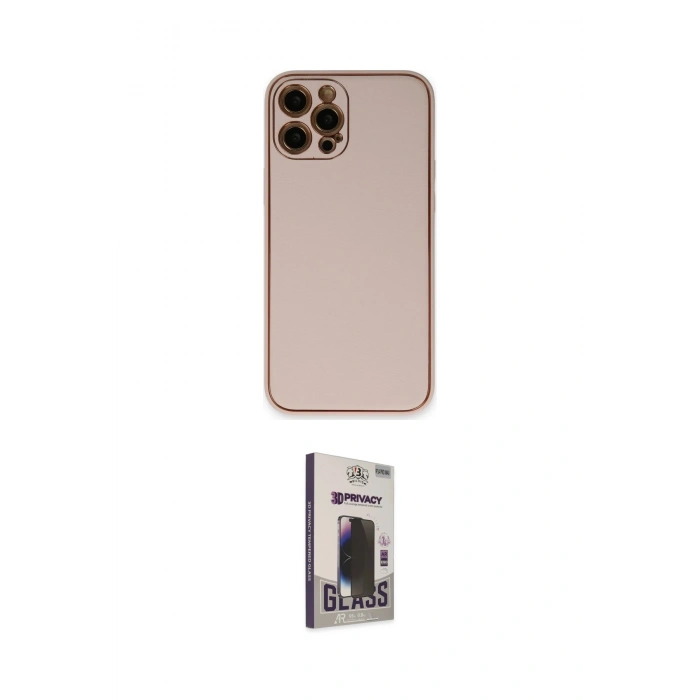 MARSİLYAN™- iPhone 12 Pro Max Kılıf Yadigar Klasik - Siyah Bilvis Hayalet Cam Ekran Koruyucu