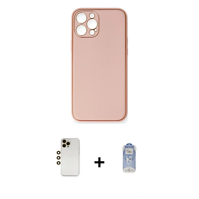 MARSİLYAN™- iPhone 12 Pro Max Kılıf Yadigar Klasik - Siyah Joko Magic 5D Cam + Shine Kamera Lens - GD