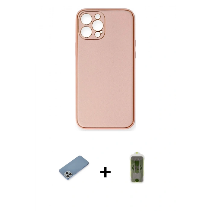 MARSİLYAN™- iPhone 12 Pro Max Kılıf Yadigar Klasik - Siyah Joko Magic 5D Hayalet Cam + Shine Kamera Lens Koruma Cam - GS