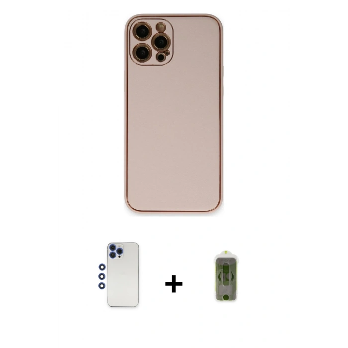 MARSİLYAN™- iPhone 12 Pro Max Kılıf Yadigar Klasik - Siyah Joko Magic 5D Hayalet Cam + Shine Kamera Lens - LT