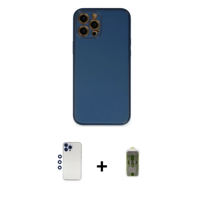MARSİLYAN™- iPhone 12 Pro Max Kılıf Yadigar Klasik - Siyah Joko Magic 5D Hayalet Cam + Shine Kamera Lens - LT