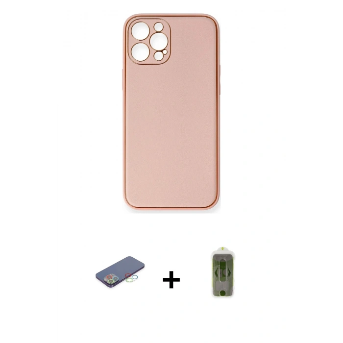 MARSİLYAN™- iPhone 12 Pro Max Kılıf Yadigar Klasik - Siyah Joko Magic 5D Hayalet Cam + Renkli Kamera Lens Koruma Cam - MI