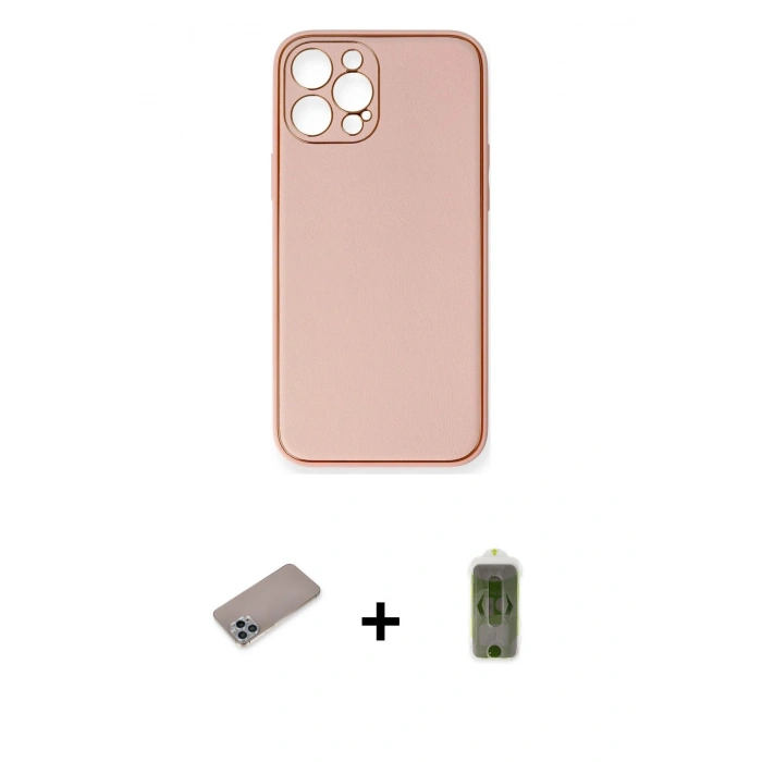 MARSİLYAN™- iPhone 12 Pro Max Kılıf Yadigar Klasik - Siyah Joko Magic 5D Hayalet Cam + Shine Kamera Lens Koruma Cam - SABE