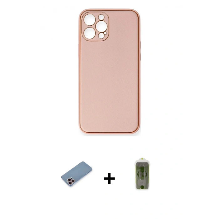 MARSİLYAN™- iPhone 12 Pro Max Kılıf Yadigar Klasik - Siyah Joko Magic 5D Hayalet Cam + Shine Kamera Lens Koruma Cam - PE