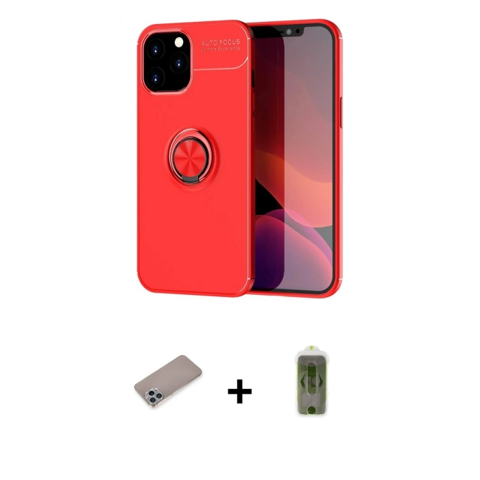 MARSİLYAN™- iPhone 12 Pro Max Kılıf Yankı Form Prime - Siyah Joko Magic 5D Hayalet Cam + Shine Kamera Lens Koruma Cam - SABE