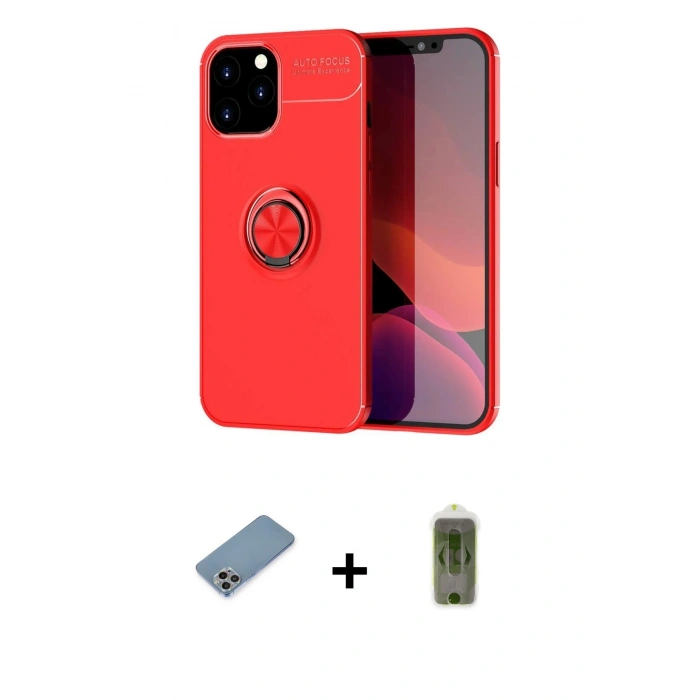 MARSİLYAN™- iPhone 12 Pro Max Kılıf Yankı Form Prime - Siyah Joko Magic 5D Hayalet Cam + Shine Kamera Lens Koruma Cam - GI