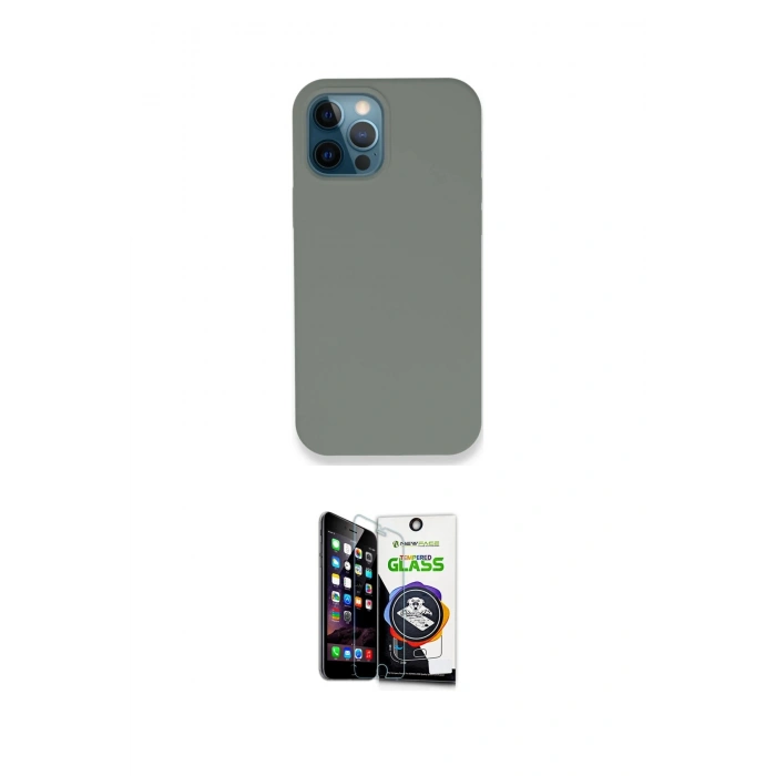 MARSİLYAN™- iPhone 12 Pro Max Kılıf Zirve Modern Özel Seri - Şeffaf Temperli Cam Ekran Koruyucu