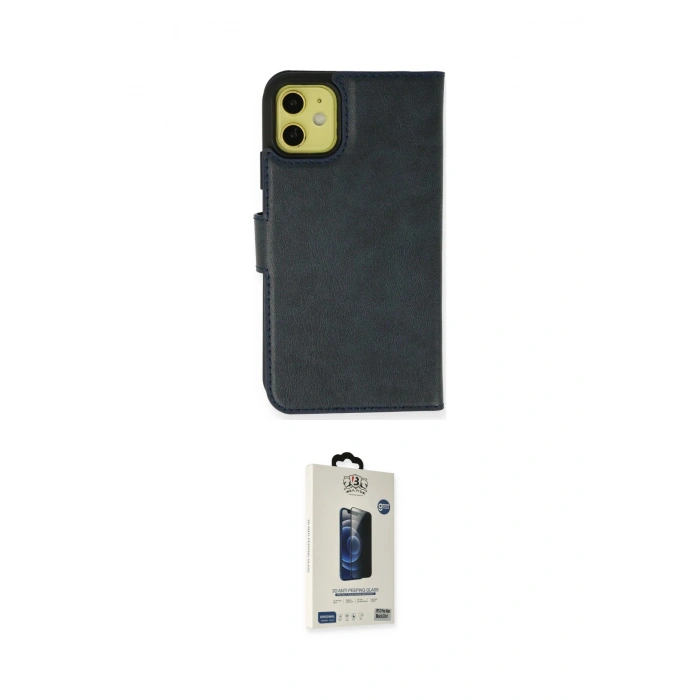 MARSİLYAN™- iPhone 13 Mini Kılıf Siluet Işık Serisi - Siyah Bilvis Hayalet Cam Ekran Koruyucu