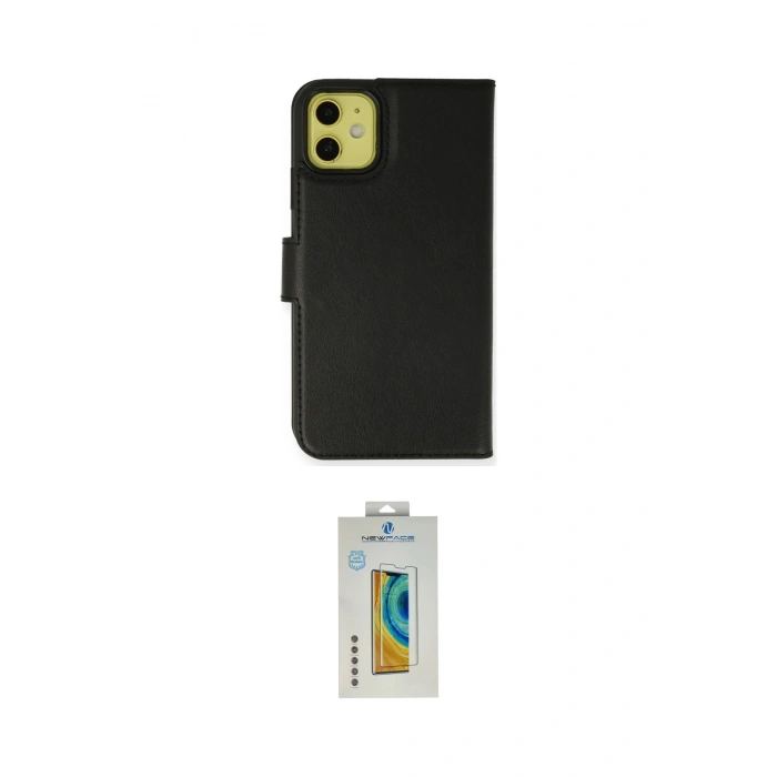 MARSİLYAN™- iPhone 13 Mini Kılıf Siluet Işık Serisi - Siyah Polymer Nano Ekran Koruyucu