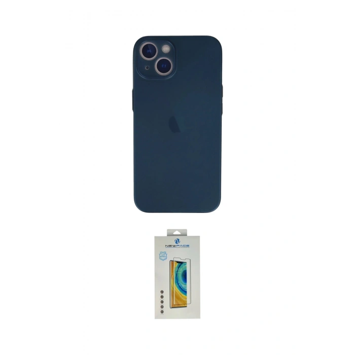 MARSİLYAN™- iPhone 13 Mini Kılıf Yadigar Yansıma Serisi - Siyah Polymer Nano Ekran Koruyucu