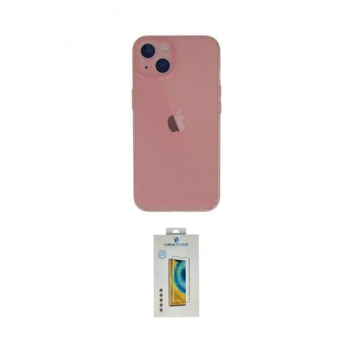 MARSİLYAN™- iPhone 13 Mini Kılıf Yadigar Yansıma Serisi - Siyah Polymer Nano Ekran Koruyucu