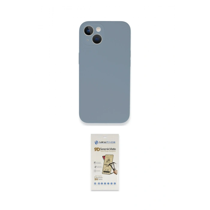 MARSİLYAN™- iPhone 13 Mini Kılıf Zirve Modern Özel Seri - Siyah Mat Seramik Nano Ekran Koruyucu